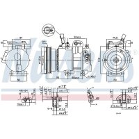 NISSENS 890684 Kompressor, Klimaanlage