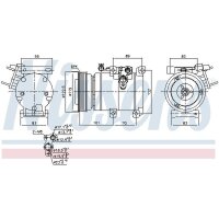 NISSENS 890686 Kompressor, Klimaanlage
