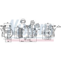 NISSENS 890687 Kompressor, Klimaanlage
