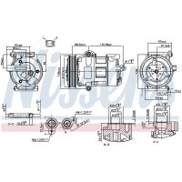 NISSENS 890698 Kompressor, Klimaanlage