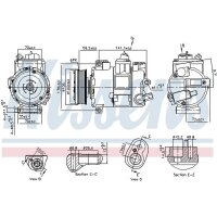 NISSENS 890773 Kompressor, Klimaanlage