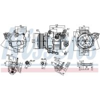 NISSENS 890791 Kompressor, Klimaanlage