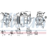 NISSENS 890800 Kompressor, Klimaanlage