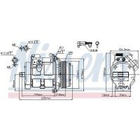 NISSENS 89081 Kompressor, Klimaanlage