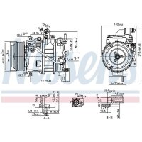 NISSENS 890880 Kompressor, Klimaanlage