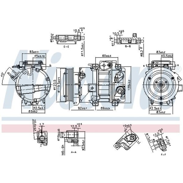 NISSENS 890917 Kompressor, Klimaanlage