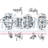 NISSENS 890917 Kompressor, Klimaanlage