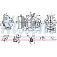 NISSENS 890921 Kompressor, Klimaanlage