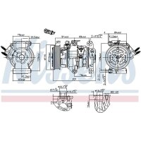 NISSENS 891007 Kompressor, Klimaanlage
