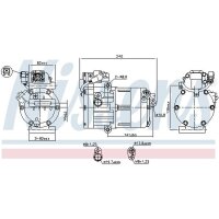 NISSENS 891022 Kompressor, Klimaanlage
