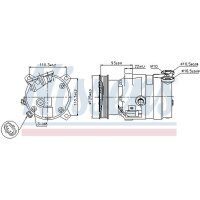 NISSENS 89106 Kompressor, Klimaanlage