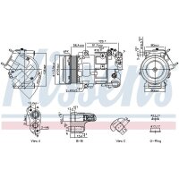 NISSENS 891103 Kompressor, Klimaanlage