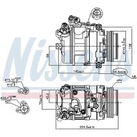 NISSENS 89199 Kompressor, Klimaanlage