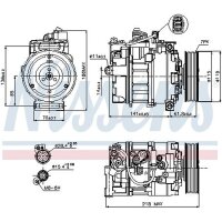 NISSENS 89210 Kompressor, Klimaanlage