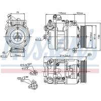 NISSENS 89214 Kompressor, Klimaanlage