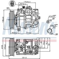 NISSENS 89236 Kompressor, Klimaanlage