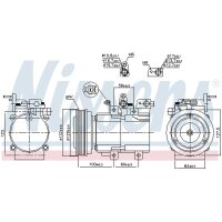 NISSENS 89238 Kompressor, Klimaanlage