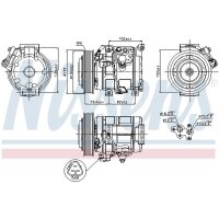 NISSENS 89250 Kompressor, Klimaanlage