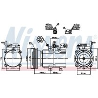 NISSENS 89276 Kompressor, Klimaanlage