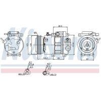 NISSENS 89278 Kompressor, Klimaanlage
