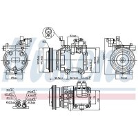 NISSENS 89286 Kompressor, Klimaanlage