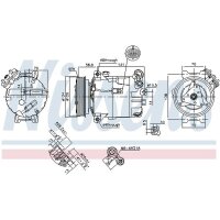 NISSENS 89343 Kompressor, Klimaanlage