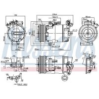 NISSENS 89346 Kompressor, Klimaanlage