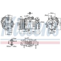 NISSENS 89503 Kompressor, Klimaanlage