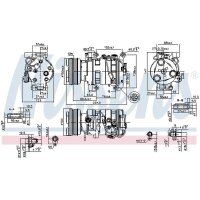 NISSENS 89550 Kompressor, Klimaanlage