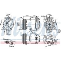 NISSENS 89569 Kompressor, Klimaanlage
