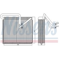 NISSENS 92190 Verdampfer, Klimaanlage