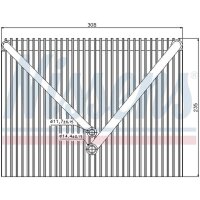 NISSENS 92257 Verdampfer, Klimaanlage