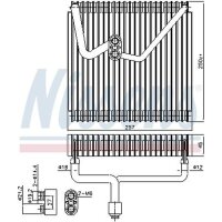 NISSENS 92339 Verdampfer, Klimaanlage