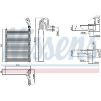 NISSENS 92351 Verdampfer, Klimaanlage