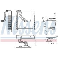 NISSENS 92369 Verdampfer, Klimaanlage