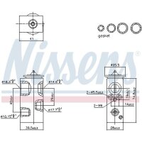 NISSENS 999450 Expansionsventil, Klimaanlage