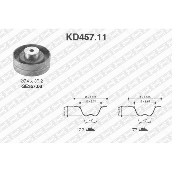 SNR KD457.11 Zahnriemensatz