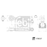 FEBI BILSTEIN 178537 Lenker, Radaufhängung