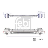 FEBI BILSTEIN 178612 Lenker, Radaufhängung