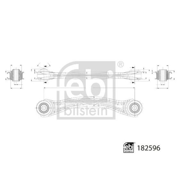 FEBI BILSTEIN 182596 Lenker, Radaufhängung