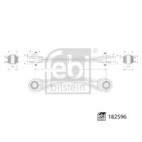 FEBI BILSTEIN 182596 Lenker, Radaufhängung