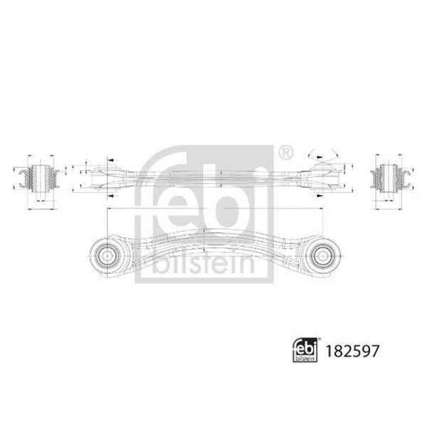 FEBI BILSTEIN 182597 Lenker, Radaufhängung