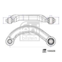 FEBI BILSTEIN 184608 Lenker, Radaufhängung