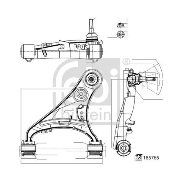 FEBI BILSTEIN 185765 Lenker, Radaufhängung