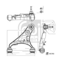 FEBI BILSTEIN 185765 Lenker, Radaufhängung