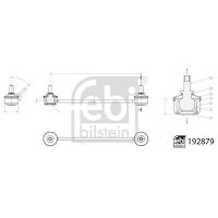 FEBI BILSTEIN 192879 Stange/Strebe, Stabilisator