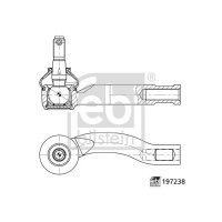 FEBI BILSTEIN 197238 Spurstangenkopf