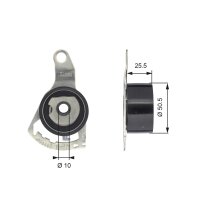 GATES T43056 Spannrolle, Zahnriemen