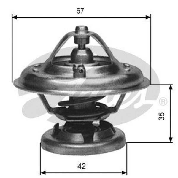 GATES TH12685G1 Thermostat, Kühlmittel