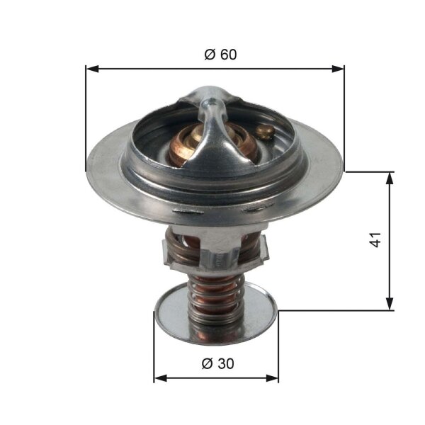 GATES TH34882G1 Thermostat, Kühlmittel